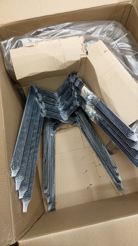 Стул на металлокаркасе Чилли синяя ткань / белый фото покупателя 1504