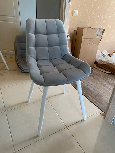 Стул на металлокаркасе Челси велюр коричневый / черный каркас фото покупателя 162