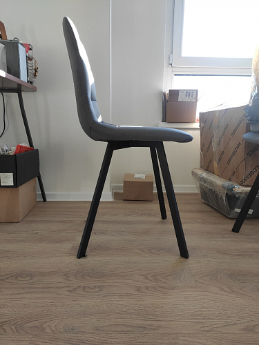 Стул на металлокаркасе Чилли К кирпичный / черный фото покупателя 161