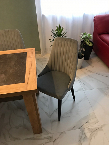 Стул на металлокаркасе Kora beige / black фото покупателя 133