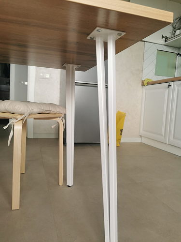 Стол Тринити Лофт 120 32 мм дуб галифакс табако / черный матовый фото покупателя 375