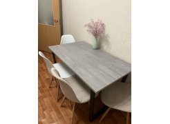 Стол Лота Лофт 140 25 мм юта / белый матовый фото покупателя 151