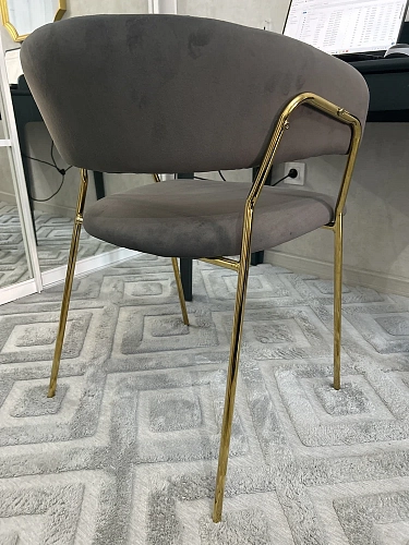 Стул на металлокаркасе Kamelia 1 wine red / gold фото покупателя 7