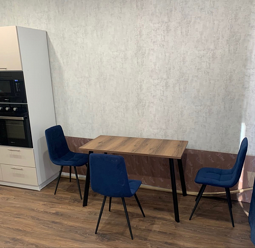 Стол Тринити Лофт 120 32 мм дуб галифакс табако / черный матовый фото покупателя 303