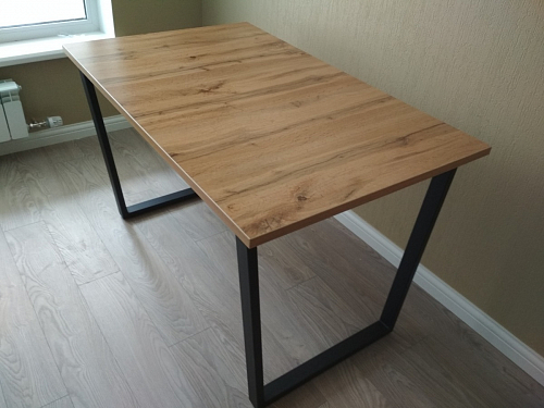 Стол Лота Лофт 140 25 мм черный матовый / бетон фото покупателя 685