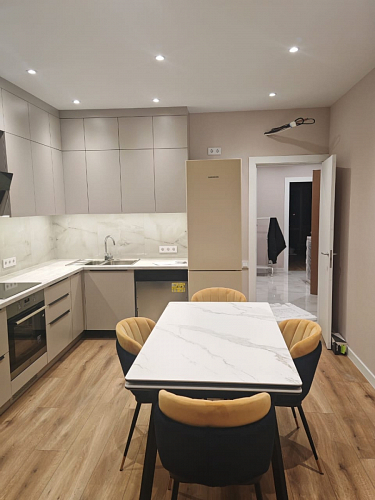 Керамический стол Норман 140(200)х80 серый мрамор larka grey / черный фото покупателя 27