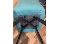 Стул на металлокаркасе Чилли синяя ткань / белый фото покупателя 187