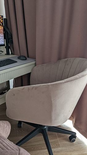 Компьютерное кресло Тибо confetti chocolate / белый фото покупателя 23