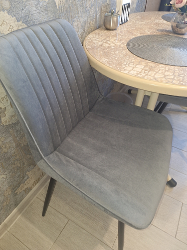 Стул на металлокаркасе Седа К кирпичный / черный фото покупателя 64