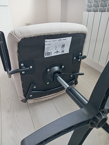 Компьютерное кресло Benefit флок серый 29 фото покупателя 11