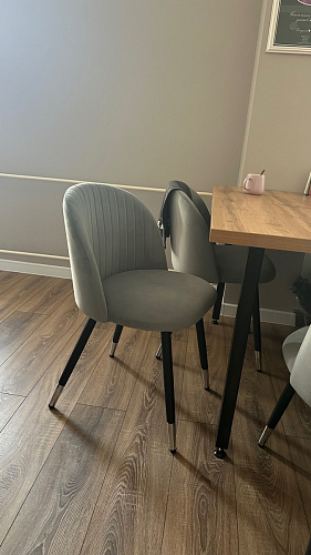 Стул на металлокаркасе Gabi latte / gold / black фото покупателя 160