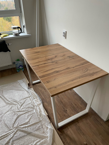 Деревянный стол Лота Лофт 140х80 дуб крафт табачный / черный матовый фото покупателя 58