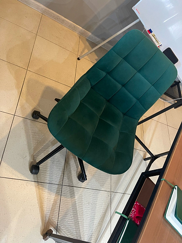 Компьютерное кресло Честер латте / золото фото покупателя 6