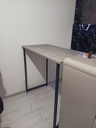 Барная стойка Дилан Лофт 120х40х90 бетон светлый фото покупателя 142