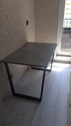 Деревянный стол Лота Лофт 140х80 дуб крафт табачный / черный матовый фото покупателя 562