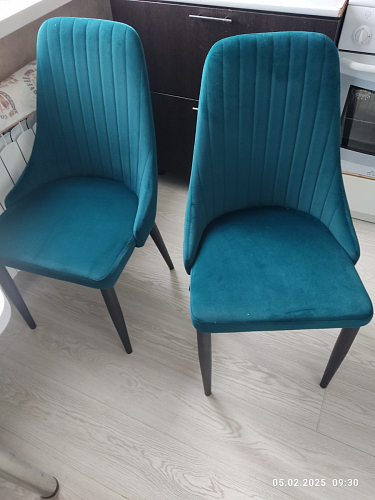 Стул на металлокаркасе Kora green / black фото покупателя 370