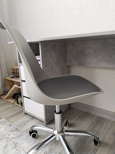 Компьютерное кресло Kolin с подушкой clear / white фото покупателя 458