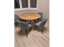 Стул на металлокаркасе Gabi blue / black фото покупателя 629