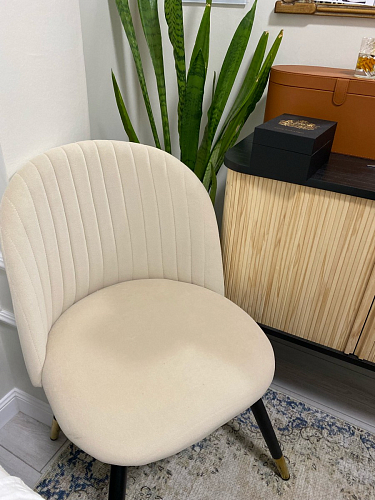 Стул на металлокаркасе Gabi 1 темно-серый / черный фото покупателя 128