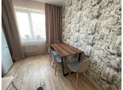 Деревянный стол Лота Лофт 120(160)х75 черный матовый / бетон светлый фото покупателя 734