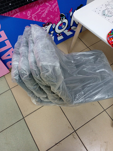 Стул на металлокаркасе Чилли серый велюр / черный фото покупателя 441