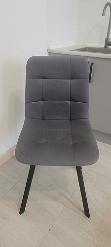 Стул на металлокаркасе Чилли К кирпичный / черный фото покупателя 62