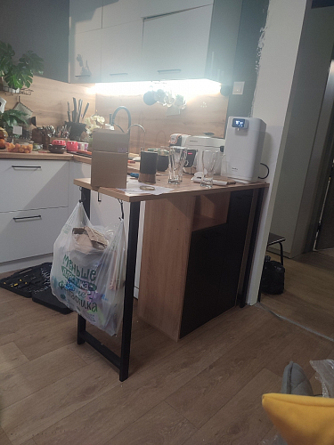 Барная стойка Дилан Лофт 120х50х90 бетон фото покупателя 197