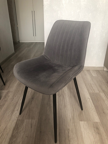 Комплект стульев Вейв 4 шт светло-серый / черный фото покупателя 257