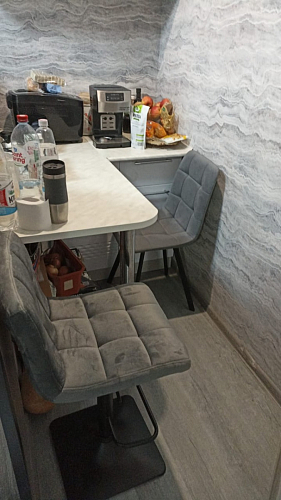 Стул на металлокаркасе Чилли К черный / зеленый фото покупателя 51