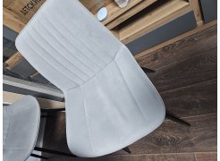 Стул на металлокаркасе Вейв светло-серый (hl 63) / 10К черный каркас фото покупателя 160