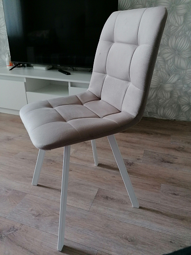 Стул на металлокаркасе Чилли К кирпичный / черный фото покупателя 395