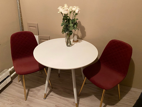 Стул на металлокаркасе Dabl 01 champagne / gold фото покупателя 136