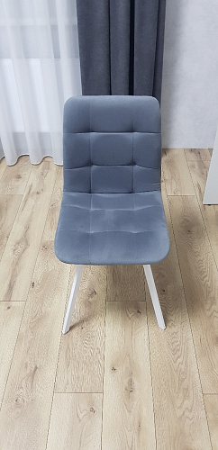 Стул на металлокаркасе Чилли зеленый / белый каркас фото покупателя 7