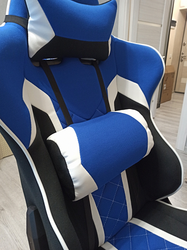 Компьютерное кресло Prime черное / синее фото покупателя 6