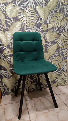 Стул на металлокаркасе Чилли К кирпичный / черный фото покупателя 35