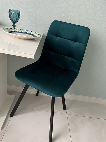 Стул на металлокаркасе Чилли К кирпичный / черный фото покупателя 404