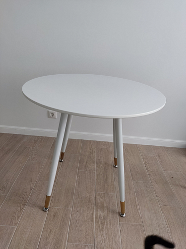 Стол круглый Bianka 90 белый фото покупателя 6