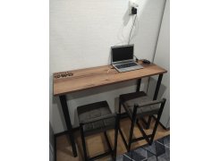 Барная стойка Дилан Лофт 120х60х90 бетон фото покупателя 15