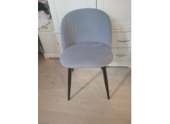 Стул на металлокаркасе Gabi 1 бежевый / черный с серебряными наконечниками фото покупателя 816