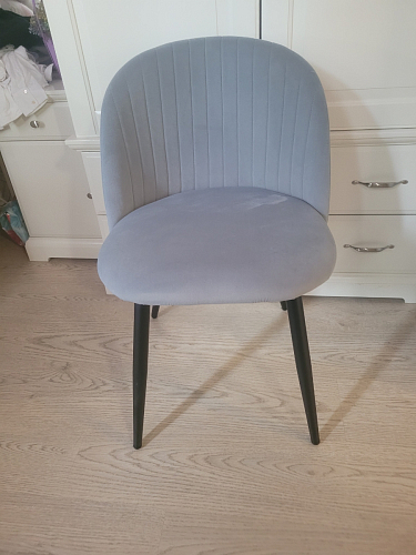 Стул на металлокаркасе Gabi gray / black фото покупателя 816