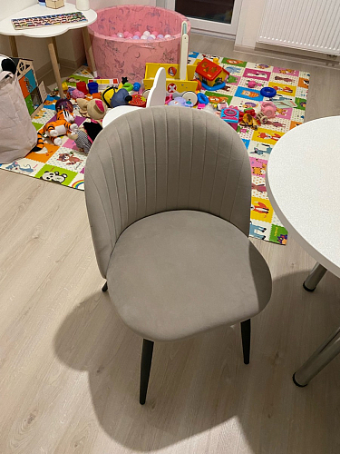 Стул на металлокаркасе Gabi gray / black фото покупателя 660