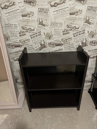 Стеллаж Беина 152 см карамель / венге фото покупателя 1