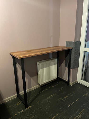 Барная стойка Дилан Лофт 120х40х98 дуб делано темный фото покупателя 182