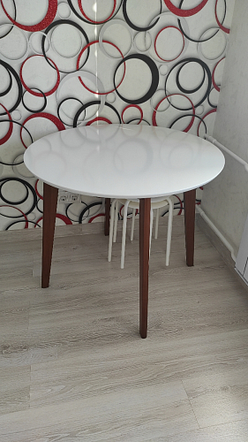 Стол обеденный Вosco/Боско D90 белый / натуральный фото покупателя 31