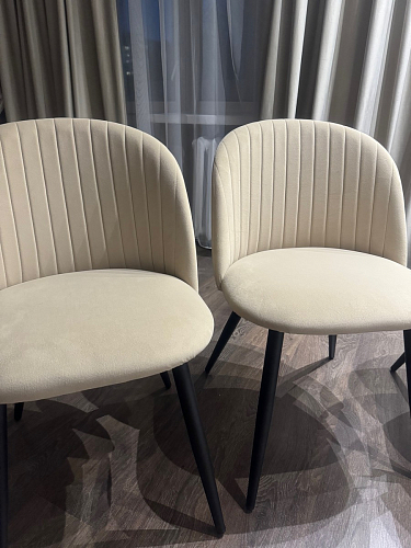 Стул на металлокаркасе Gabi gray / black фото покупателя 579