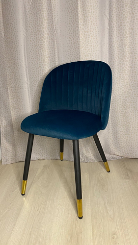 Стул на металлокаркасе Gabi dark beige / black / silver фото покупателя 910