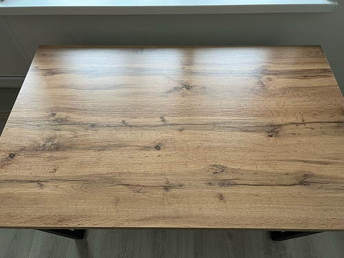 Стол Лота Лофт 140 25 мм черный матовый / бетон фото покупателя 82