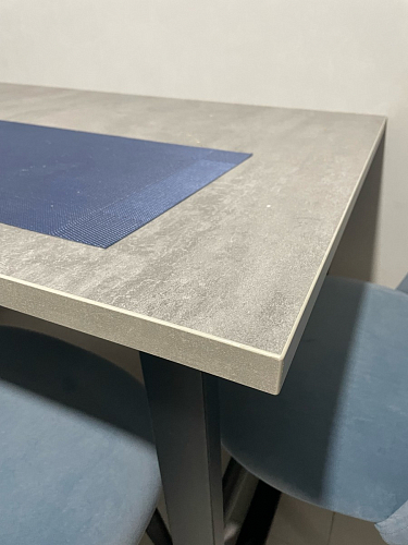 Стол Лота Лофт 120 32 мм бетон / черный матовый фото покупателя 61