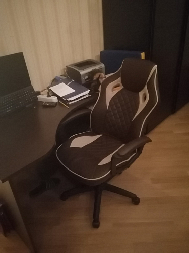 Компьютерное кресло Raid коричневое фото покупателя 13