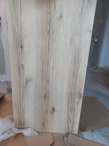 Письменный стол Битти Лофт 116х60х75 дуб вотан / белый матовый фото покупателя 52